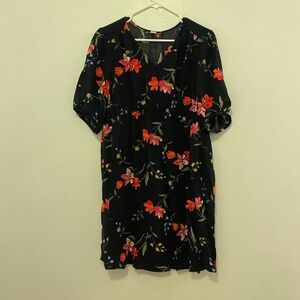 Black Floral maternity dress